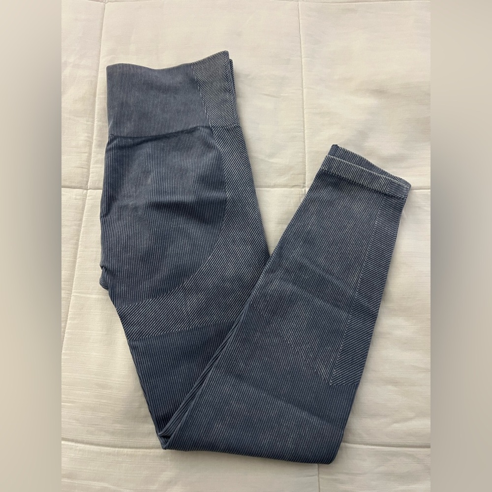 JoyLab Ribbed Gray Leggings - Picture 3 of 6